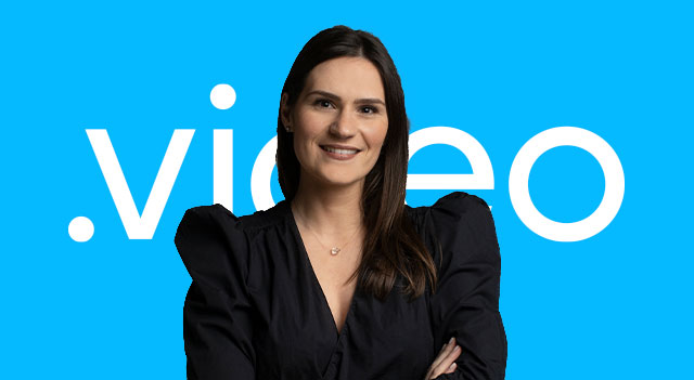 Headshot of Account director Creative Studio with colorful background